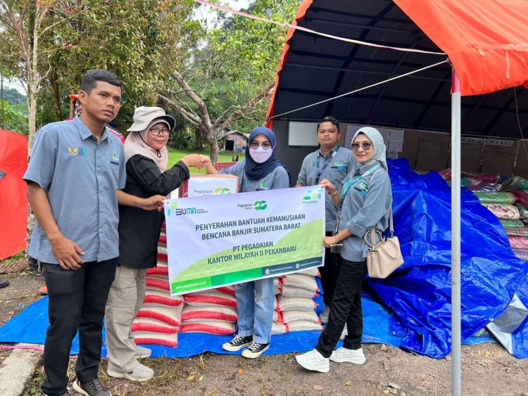 Pegadaian Salurkan Bantuan Untuk Masyarakat Terdampak Banjir Di