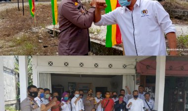 Perdana, PWI Rohul Dikunjungi Kapolres