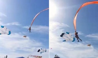 Terjerat Layang-layang Raksasa, Bocah Tiga Tahun 'Terbang' ke Udara