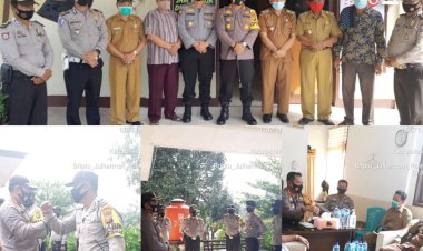 Kapolres Rohul Kunker ke Polsek Tambusai, Minta Jaga Kamtibmas Hingga Ingatkan Patuhi Protokol Kesehatan
