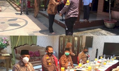 Silaturahmi ke Sekda, Kapolres  Rohul Dimintai Bangun Mapolsek Bangun Purba