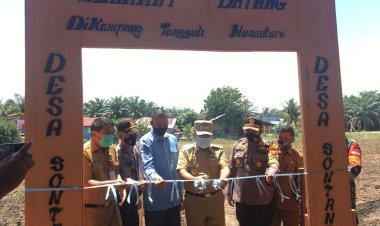 Bupati Rohul Resmikan Kampung Tangguh Nusantara Desa Sontang