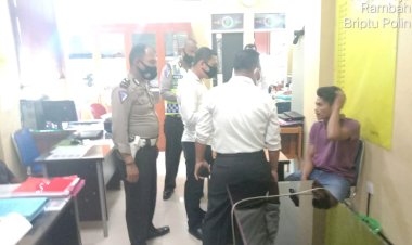 Personel Lantas Polres Rohul Amankan  Sabu-Sabu Saat Patroli