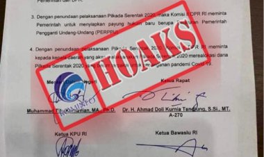 Beredar SK Penundaan Pilkada 2020 Gara-gara Pandemi Covid-19 Ternyata Hoaks
