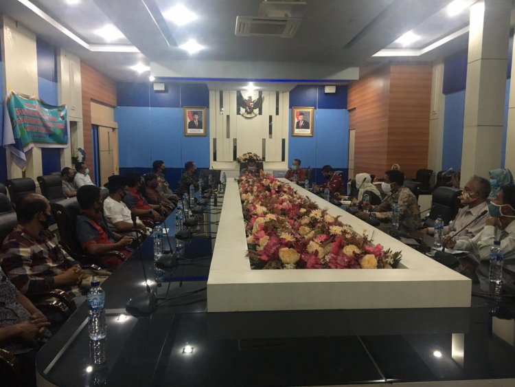 Antisipasi Kluster Covid-19, Kapolres Rohul Rakor dengan Perusahaan dan Serikat Pekerja