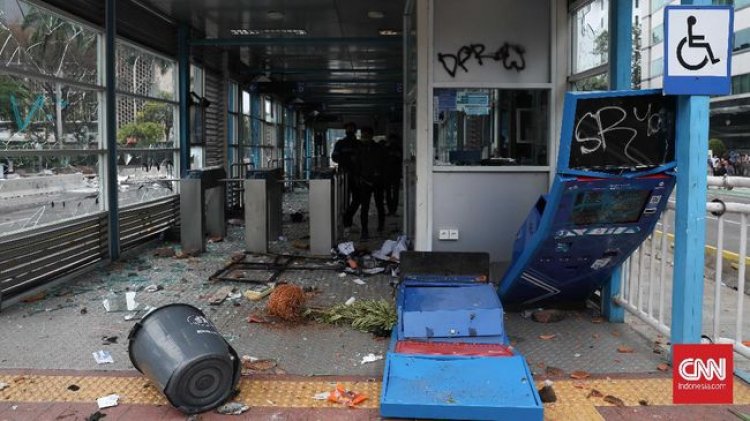 Jakarta Rugi Rp65 Miliar Imbas Demo Rusuh Omnibus Law