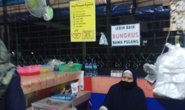 Warung Makan di Pekanbaru Anjurkan Pelanggan Bungkus dan Bawa Pulang Makanan 