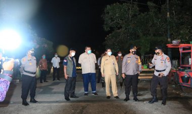 Sekda Rohul dan Forkompinda Pantau Pos PAM Nataru 2021