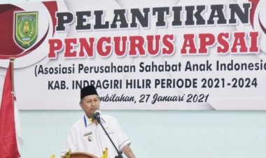 Wakil Bupati Inhil Hadiri Pelantikan APSAI 2021-2024