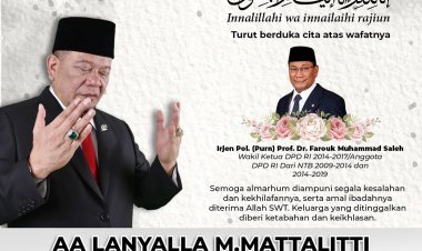 LaNyalla Sampaikan Duka Cita Atas Wafatnya Prof Farouk Muhammad Saleh
