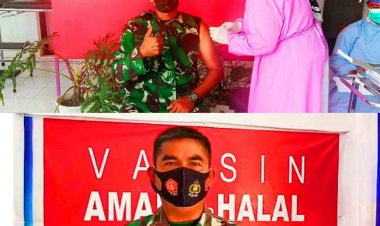 85 Prajurit TNI di Rohul Jalani Vaksinasi, Putus Mata Rantai Penyebaran Covid-19