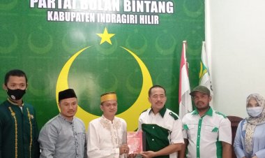 Bawaslu Inhil Berkunjung ke DPC PBB Inhil