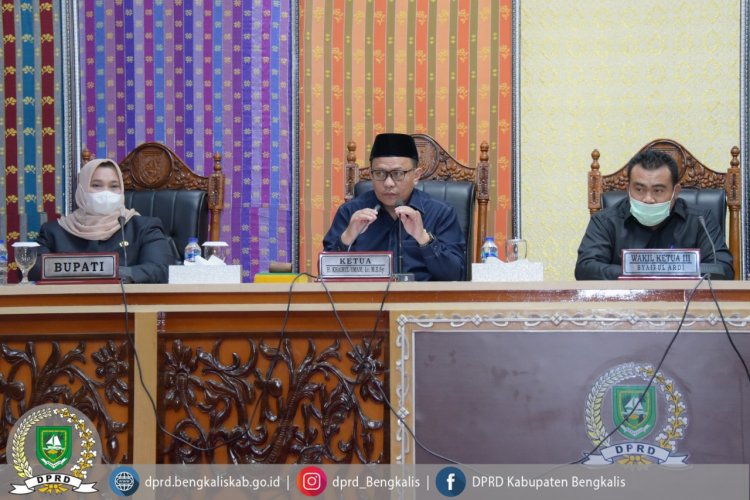 DPRD Dengarkan Jawaban Bupati Bengkalis terkait Pandangan Umum Fraksi