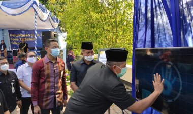 Bupati Siak Luncurkan Siak Tv Goes Satelit Telkom 4