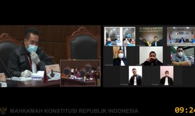 MK Sidangkan Hasil PSU Rohul,  Simpatisan 03 Merapat Dukung Harto