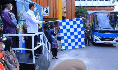 Perluas Jangkauan Vaksinasi, Pemko Pekanbaru Luncurkan Bus Keliling