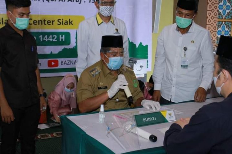 Alfedri Apresiasi Gemar Siak BAZNas, Membantu Masyarakat di Tengah Pandemi