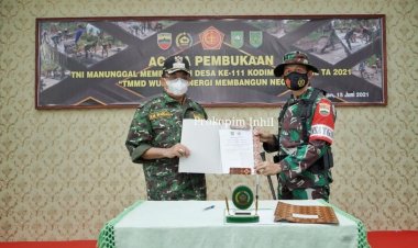 Bupati Inhil Buka TMMD ke-111, Sinergi Membangun Negeri