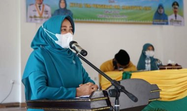 Lantik Ketua TP PKK  Tualang, Rasidah Minta Bangun Sinergitas dengan Perusahaan