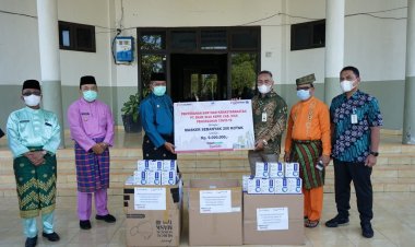 Pemkab Siak Terima Bantuan 200 Kotak Masker dari Bank Riau Kepri