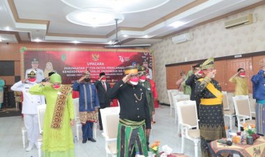 Wakil Ketua DPRD Inhil Andi Rusli Ikuti Upacara Peringatan HUT ke-76 RI bersama Presiden