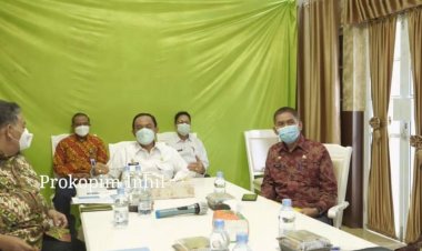 Bupati Inhil Ikuti Rakornas Pengendalian Inflasi