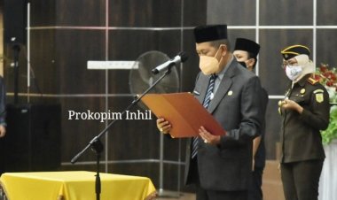 Wabup Inhil Kukuhkan Tim Paskibra 2021