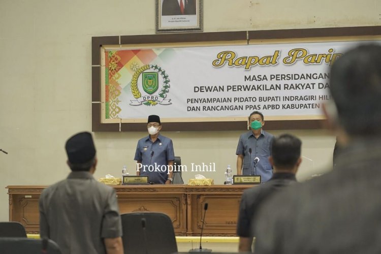 Bupati Inhil Sampaikan Pidato Pengantar Rancangan KUA dan PPAS APBD 2022