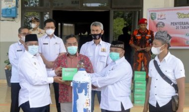 Pemkab Siak Terima 20 Tabung Oksigen dan 10 Regulator dari Kadin