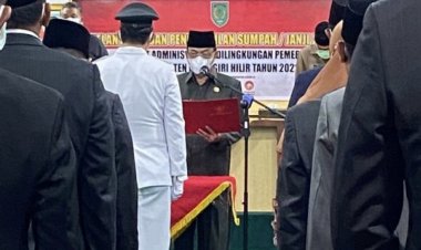 Bupati Inhil Lantik 23 Pejabat Administrator