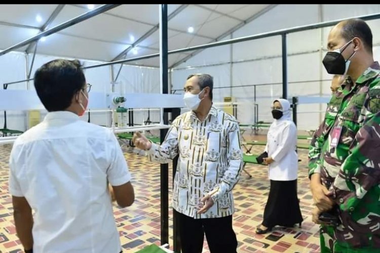 Gubri Tinjau  Rumah Oksigen Lanud, Bantu Pasien Covid-19