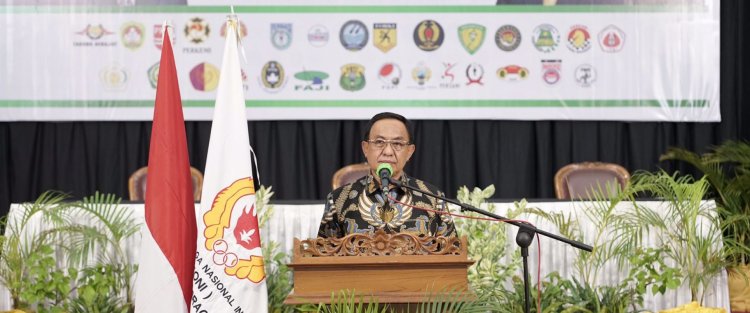 Buka Musorkab KONI Inhil, Bupati Siap Support Pembangunan Sport Center Pelajar