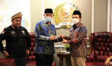 Dikunjungi Gubernur Sumbar, Sultan Nyatakan DPD RI Komitmen Dukung Agenda Pembangunan Daerah