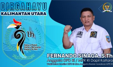 HUT ke–9 Provinsi Kaltara, Fernando Sinaga: Momentum Realisasikan PSN
