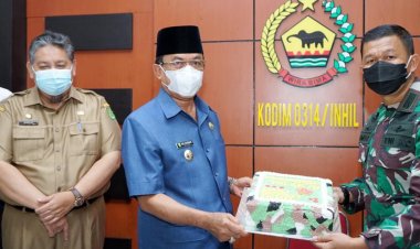 Bupati Inhil Hadiri Syukuran Peringatan HUT ke-76 TNI