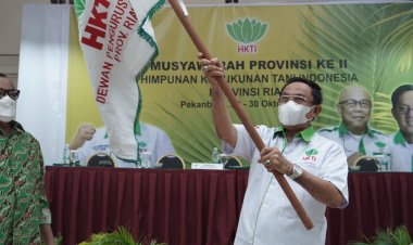 Bupati Inhil Terpilih Aklamasi Duduki Ketua DPD HKTI Riau Periode 2021-2026