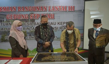 Gubernur Riau Resmikan Pemakaian Lantai III Gedung STP Riau