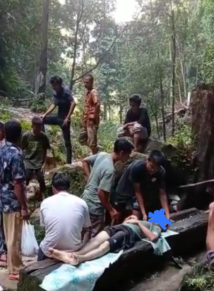 Loncat dari Tebing, Pengunjung Objek Wisata Aek Matua Rohul Tewas Tenggelam 