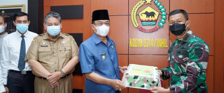 Bupati Inhil Hadiri Syukuran Peringatan HUT ke-76 TNI