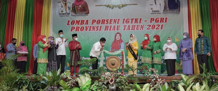 Bupati Inhil Hadiri Pembukaan Pekan Olahraga dan Seni IGKTI