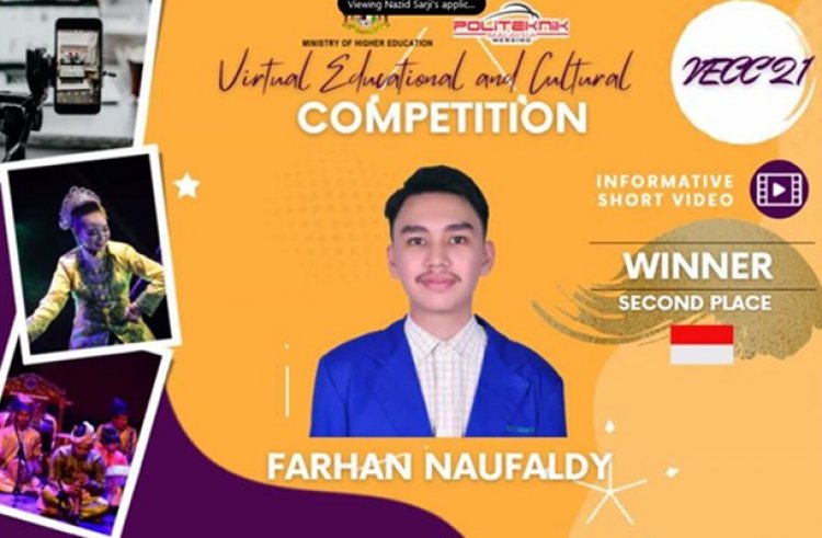 Farhan Naufaldy Mahasiswa PCR Raih Penghargaan Tingkat Internasional