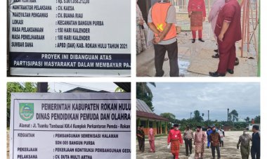 Realisasi Proyek Baru 75 Persen, Wabup Rohul Warning Kontraktor Puskesmas Bangun Purba