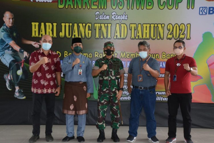 Danrem 031 Wira Bima Gelar Turnamen Tenis Lapangan Hingga 19 Desember