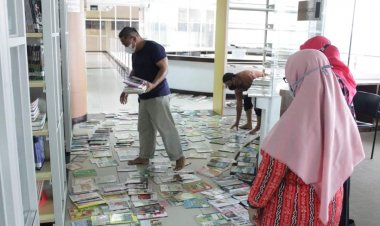 Proses Stock Opname Perpustakaan Soeman Hs Capai 23,87 Persen
