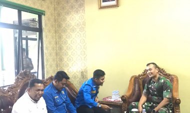 Pengurus KNPI Bengkalis Audiensi dengan Dandim 