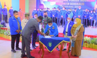 Bupati Bengkalis Ajak Pengurus KNPI Bersinergi Membangun Negeri