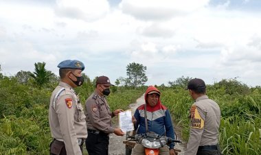 Polsek Bantan Ingatkan Sanksi Pidana Pelaku Karhutla