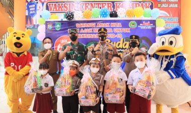 Genjot Vaksinasi, 1 Polisi di Bengkalis Wajib Bawa 3 Masyarakat untuk Divaksin