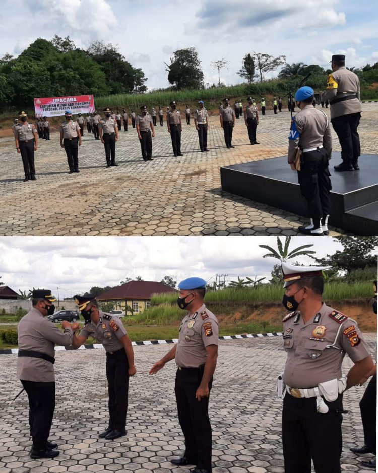 58 Personel Polres Rohul Naik Pangkat, Kapolres: Jangan Berpuas Diri