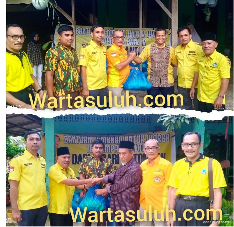 Golkar Rohul Kembali Salurkan Paket Sembako untuk Masyarakat Terdampak Banjir 